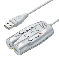 Звуковая карта Galaxy AD-02 USB Audio Adapter для наушников и микрофона