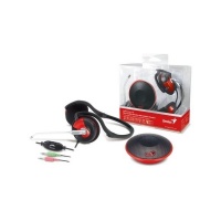 Комплект компактная акустическая система Genius SP-i150 Red + наушники Genius HS-300N