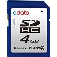 Secure Digital 4Gb A-Data SDHC Class 4