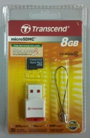 Карта памяти Transcend microSDHC 8Gb Class6 + USB Card Reader