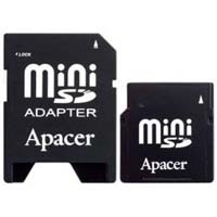 Secure Digital 1Gb Apacer 80x miniSD + адаптер