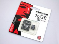 microSDHC Kingston 16Gb Class10 + SD Adapter