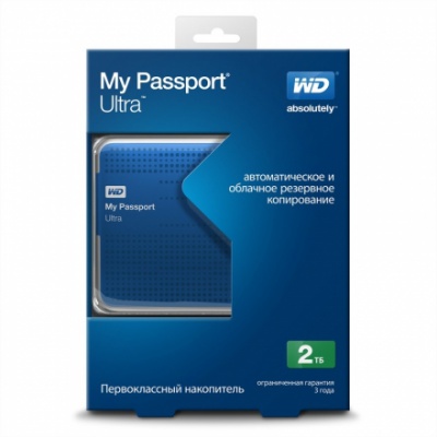 Внешний жесткий диск 2TB Western Digital My Passport Ultra HDD (USB3.0)