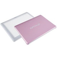 Съемная крышка для ноутбука Fujitsu-Siemens Amilo Mini Ui 3520 (розового цвета + прозрачная)