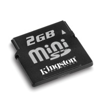 Secure Digital 2Gb miniSD Kingston