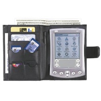 GLP-829BK Leather Wallet Case для КПК Palm m500