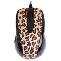 Optical Mouse 2X Click Lux Leopard brown