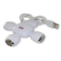 Разветвитель Buro 1:4× USB 2.0 Hub складывающийся