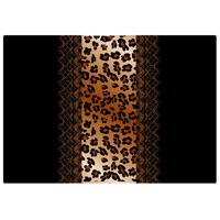 на крышку ноутбука G-Cube Laptop Sticker (Lux Leopard Brown line) GSL-17BL